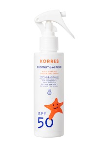 Korres Coconut & Almond Kids Sunscreen Spray SPF50 …