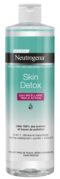 Neutrogena® Skin Detox 3σε1 Micellar Νερό καθαρισμ …