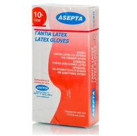 Asepta Latex Γάντια Μιας Χρήσεως Μέγεθος Medium 10 …