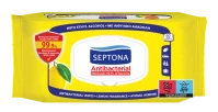 Septona Antibacterial Υγρά Μαντηλάκια Λεμόνι 60τμχ