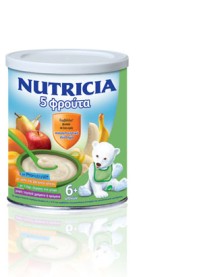 NUTRICIA Κρέμα 5 Φρούτα 300gr