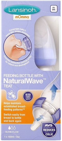 Lansinoh Feeding Bottle with NaturalWave Teat Smal …