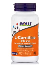 Now Foods L-Carnitine 500mg 30 Veg.Caps.