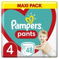 Pampers Pants No.4 (9-15 Kg) 48 Πάνες Βρακάκι