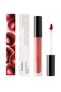 Korres Morello Matte Lasting Lip Fluid 41 Pink Lem …