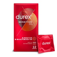 Durex Sensitive XL Άνετη Εφαρμογη 12τμχ