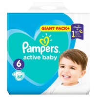 Pampers Active Baby Giant Pack No.6 (13-18kg) 68τμ …