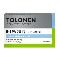 Dr. Tolonen's E-EPA Ιχθυέλαιο 500mg 40 κάψουλες