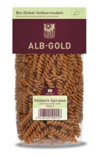 ALB-GOLD Organic Whole Grain Dinkel Fusilli 250gr