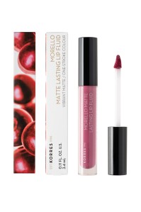 Korres Morello Matte Lasting Lip Fluid 72 Blueberr …