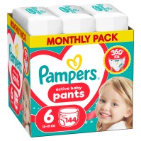 Pampers Active Baby Pants No.6 (13-19kg) 144 Πάνες