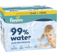 Pampers Wipes Aqua 99% Μωρομάντηλα Νερού 12X60τμχ