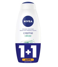 Nivea Creme Aloe Κρεμώδες Αφρόλουτρο 750ml 1+1 Δώρ …