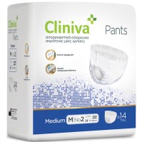 Cliniva Pants No2 Medium 14τεμ.