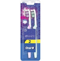 Oral-B 3D White Duo 2 Medium Toothbrush Μέτρια Οδο …