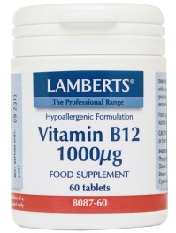 Lamberts B12 1000Mcg 60Tabs (Methilcobalamin)
