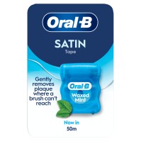 Oral-B Satin Tape Οδοντικό Νήμα Κηρωμένο Γεύση Μέν &hellip;