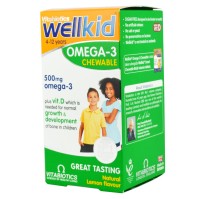VITABIOTICS Wellkid Omega-3 Chewable 500mg, Συμπλή …