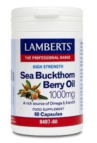 LAMBERTS SEA BUCKTHORN 1000MG 60CAPS