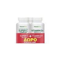 Natures Plus Set Super C 60tabs & Vitamin D3 180so …