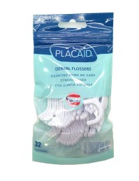 Placaid Dental Flossers Οδοντικό Νήμα με Λαβή 32τμ …