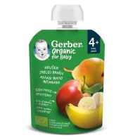 Gerber Organic For Baby Φρουτοπουρές 4m+ με Αχλάδι …