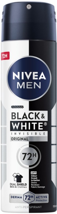 Nivea Men Black & White Invisible Deodorant Spray &hellip;