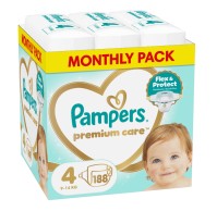 Pampers Premium Care Πάνες Μέγεθος 4 (9-14kg) 188 &hellip;