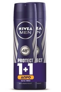 NIVEA Ανδρικό Spray Protect & Care 150ml 1+1 Δώρο