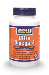 Now Foods Ultra Omega-3 500 EPA/250 DHA 90 Softgel …