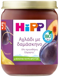 Hipp Βρεφική Φρουτόκρεμα Αχλάδι με Δαμάσκηνο από τ …