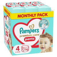 Pampers Premium Care Pants Μέγεθος 4 (9-15Kg) 114 …