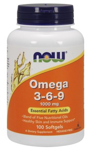 Now Foods Omega 3-6-9 1000mg 100 Softgels