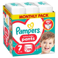 Pampers Active Baby Pants No.7 (15+Kg) 128 Πάνες