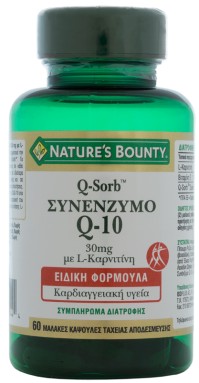 Nature's Bounty Συνένζυμο Q10 30mg με L-Καρνιτίνη …