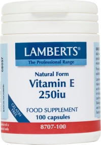 LAMBERTS E 250IU NATURAL 100CAPS