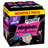 Pampers Ninjamas Girl Pyjama Pants Monthly Pack 4- …
