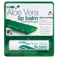 Optima Aloe Vera Lip Balm +Tea Tree & Lysine 4g