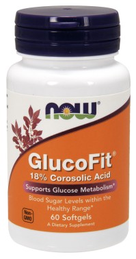 Now Foods Glucofit 18% Corosolic Acid 60 Softgels