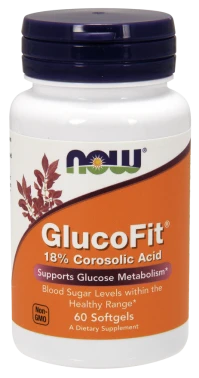 Now Foods Glucofit 18% Corosolic Acid 60 Softgels
