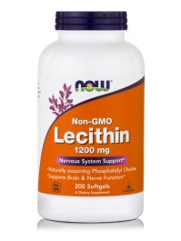 Now Foods Lecithin 1200mg (NON-GMO) 200softgels