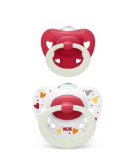 Nuk Signature Night Πιπίλα Σιλικόνης Νυκτός που Λά …