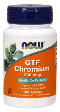 Now Foods GTF Chromium 200mcg Yeast Free 250tabs