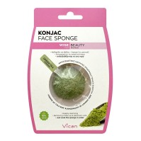 Vican Wise Beauty Konjac Face Sponge With Green Te …