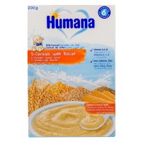Humana Κρέμα 5 δημητριακά & μπισκότο (από τον 6ο μ …
