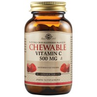 SOLGAR VITAMIN C CHEWABLE 500MG RASBERRY TABS 90S