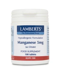 LAMBERTS MANGANESE 5MG AMINO ACID CHELATE 100TABS