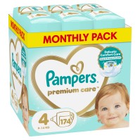 Pampers Premium Care Monthly Pack Πάνες Νο4 (9-14k …