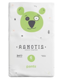 Agnotis Βρεφικές Πάνες Βρακάκι No 6 (17+ Kg) 34τμx