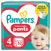 Pampers Active Baby Pants No.4 (9-15kg) 52 Πάνες Β …